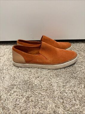 Ugg Slip-On Casual Suede Sneakers - Orange
